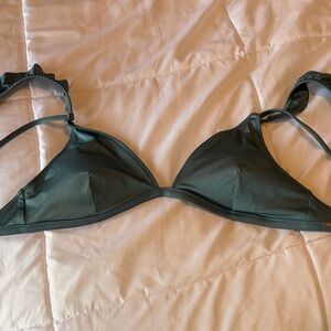 Victoria secret Women’s Triangle bikini Top - Dark Green